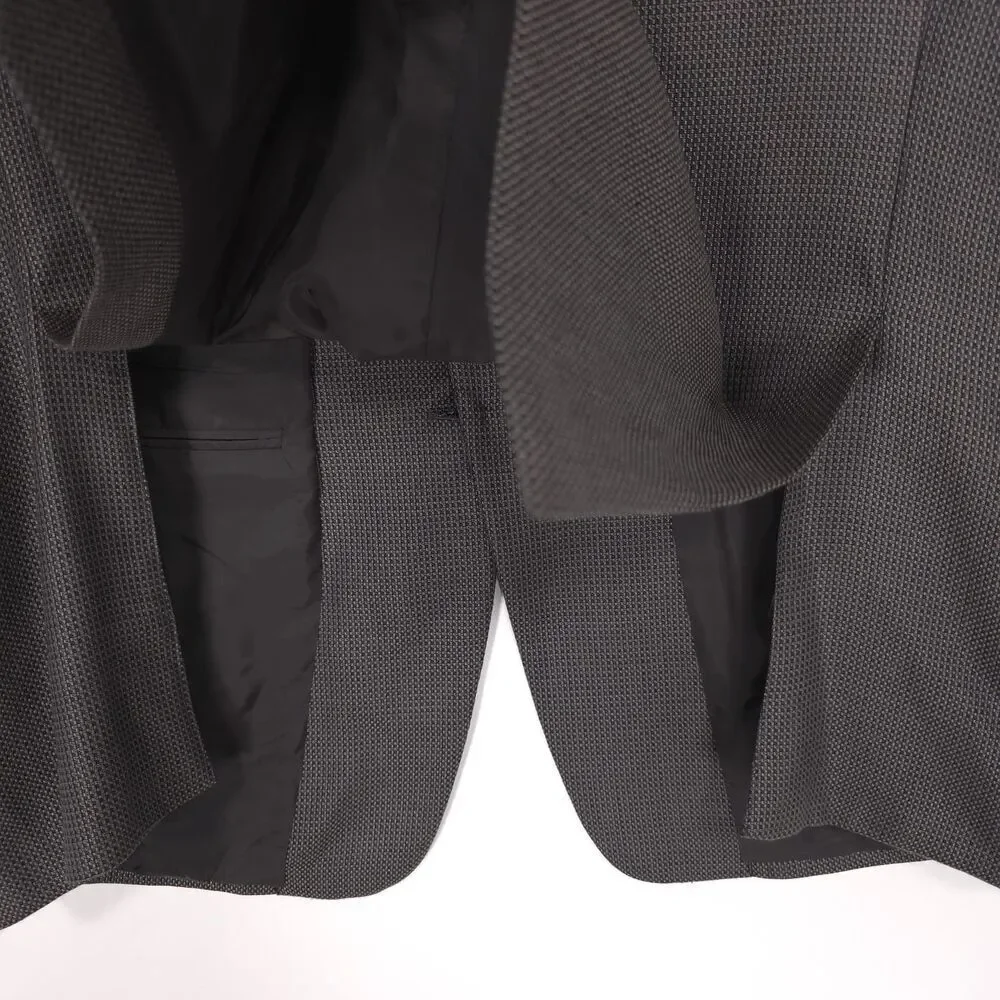 ARMANI COLLEZIONI Blazer 42R NEIMAN MARCUS‎ Sport Coat ITALY MADE Gray SILK WOOL